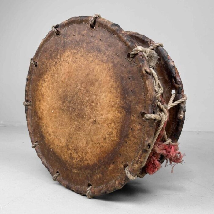 late edo period shimedaiko japanese barrel drum 4