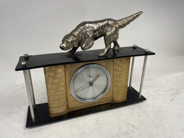 liberty clock with hound 1930s 1