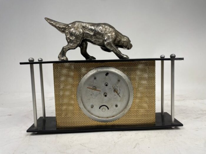 liberty clock with hound 1930s 7