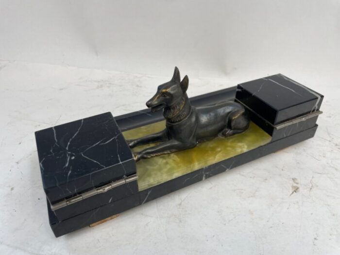 liberty inkwell in marble 1920s 7