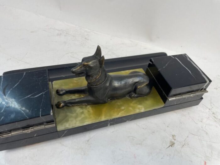 liberty inkwell in marble 1920s 9