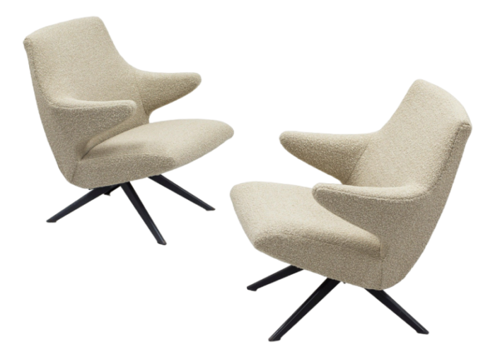 lounge chairs by bengt ruda for nordiska kompaniet 1950s set of 2 8160