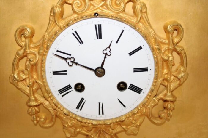 mantel clock in gilded bronze from carl ranch 9