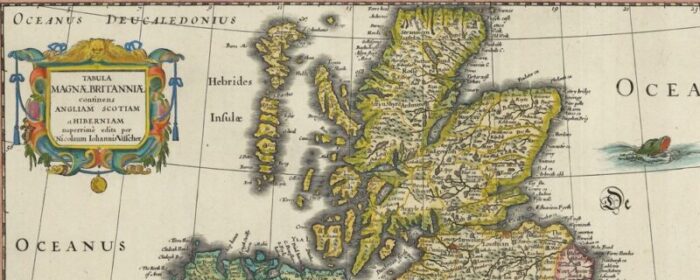 map of the british isles with decorative borders 3