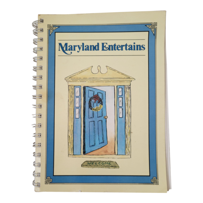 maryland entertains cookbook 1985 9252