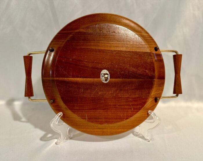 mid century american walnut serving tray 5080