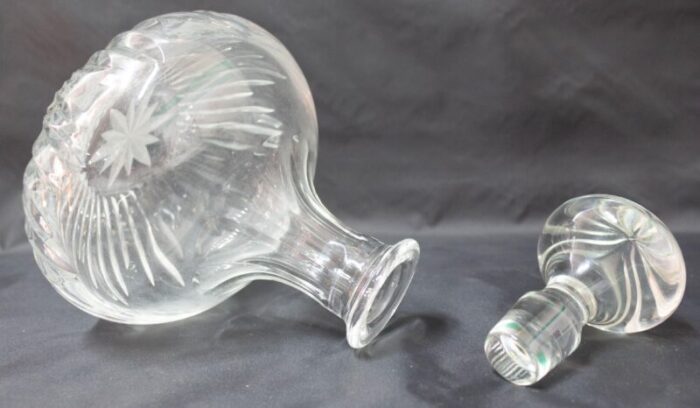 mid century french crystal carafe 1960s 8560