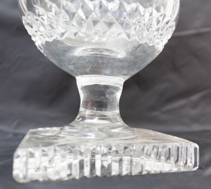 mid century french crystal vase 1960s 4677