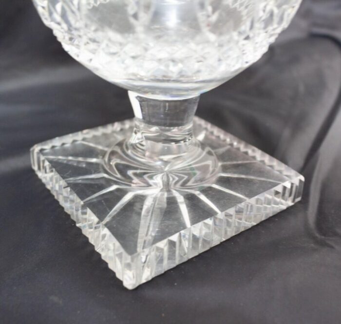 mid century french crystal vase 1960s 5946