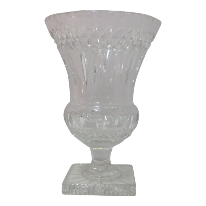 mid century french crystal vase 1960s 9193