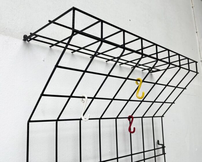 mid century german minimalist string coat rack 1960s 15