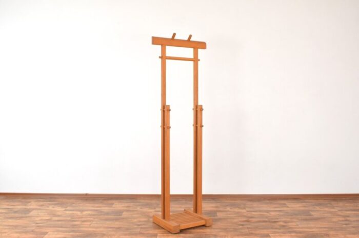 mid century german standing coat rack 1970s 1