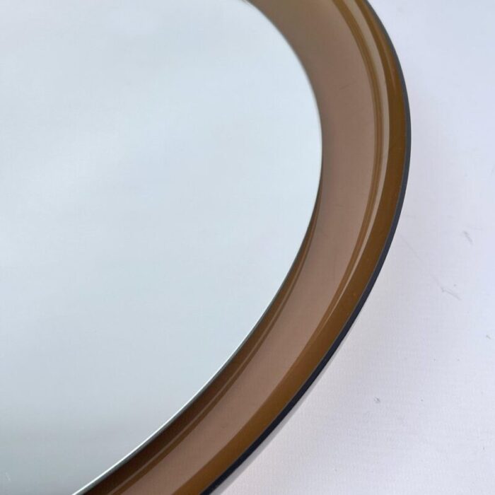 mid century round mirror attributed to guzzini 1960s 4