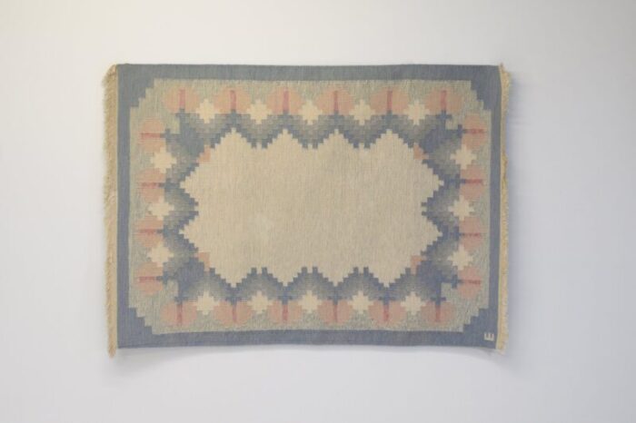 mid century swedish kilim rug 1960s 1 1