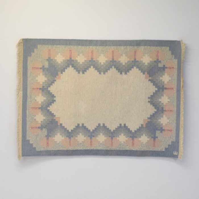 mid century swedish kilim rug 1960s 2 1