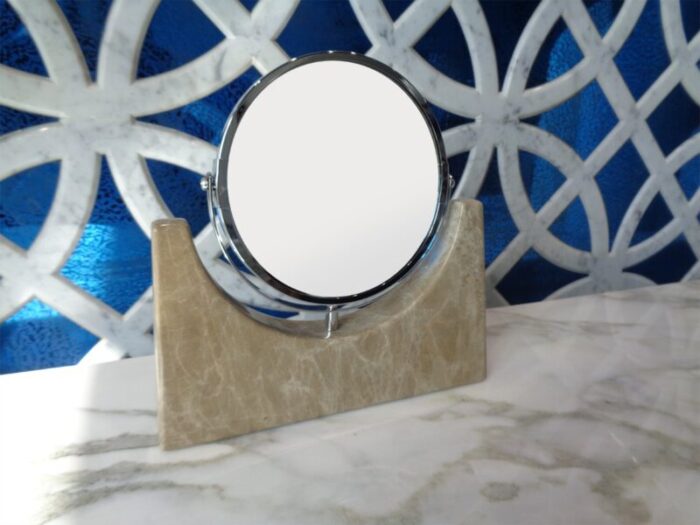 mirror in light emperador marble by euromarmi store 2