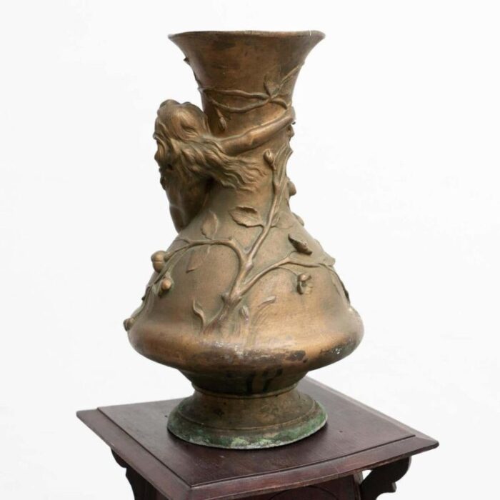 modern bronze vase by noel r 1930 12