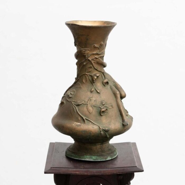 modern bronze vase by noel r 1930 16