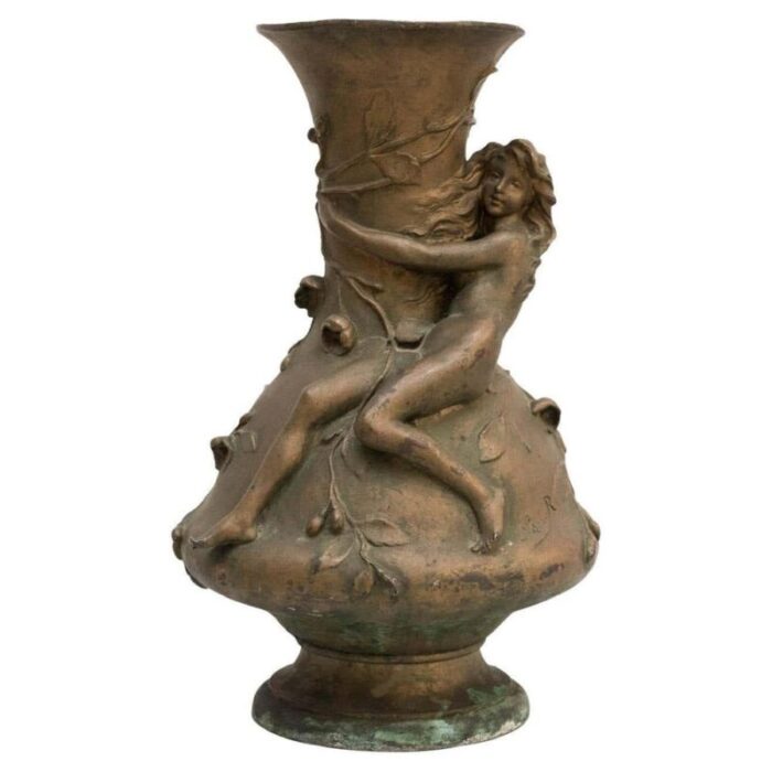 modern bronze vase by noel r 1930 3