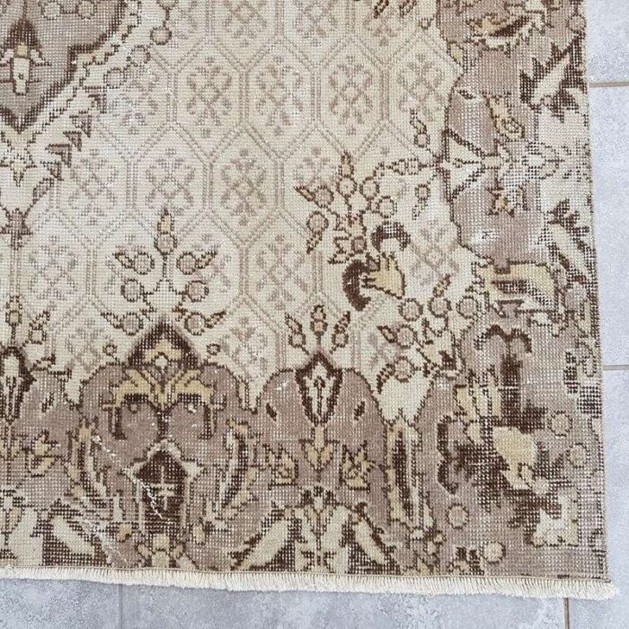 modern overdyed beige rug 1960 3 1