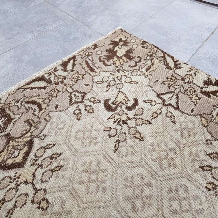 modern overdyed beige rug 1960 4 1