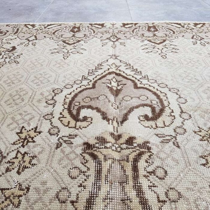 modern overdyed beige rug 1960 8 1