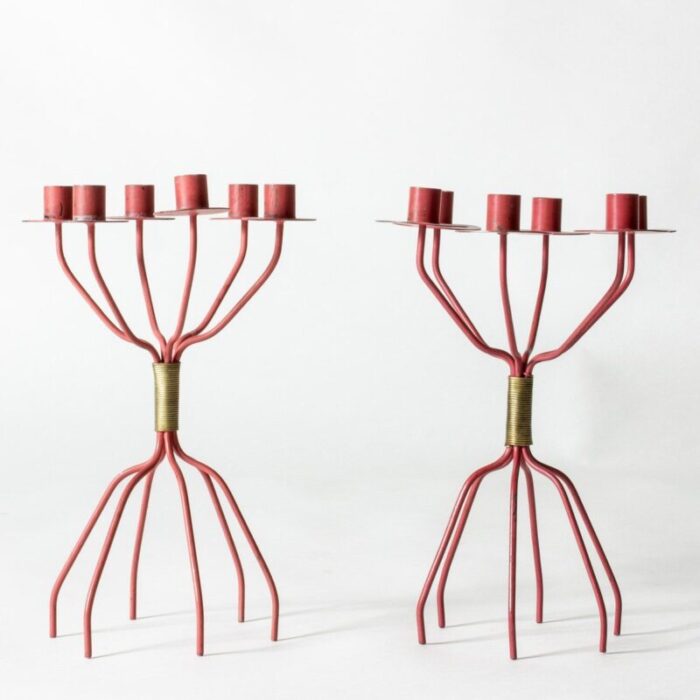 modernist candelabras by hans agne jakobsson 1950s set of 2 1