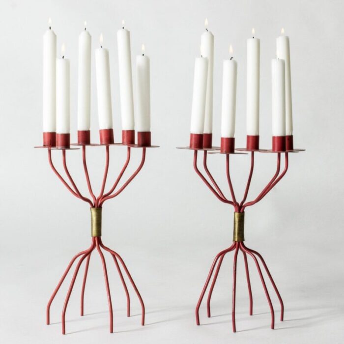 modernist candelabras by hans agne jakobsson 1950s set of 2 4