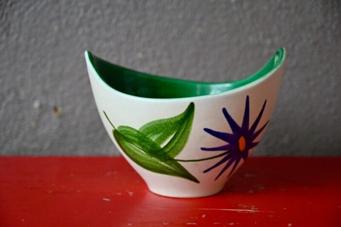 multicolored ceramic cup from elchinger 1950s 1