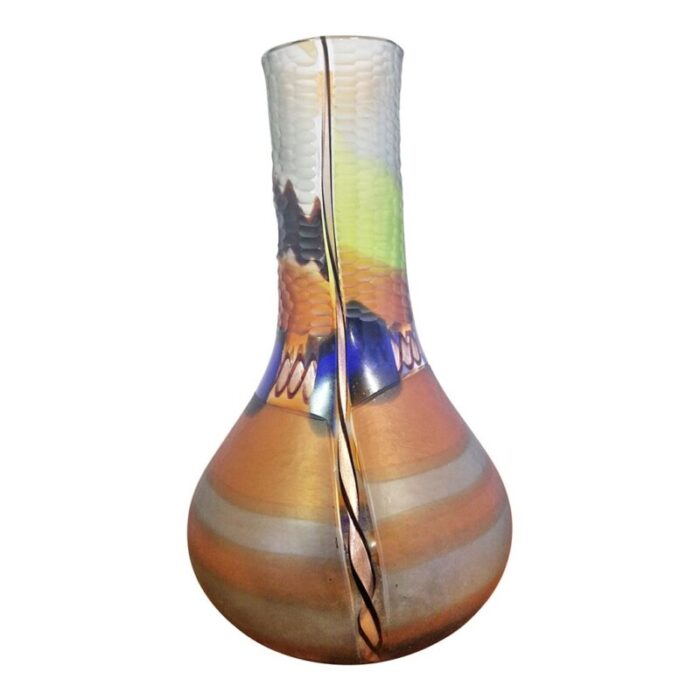 murano glass vase 1980s 5