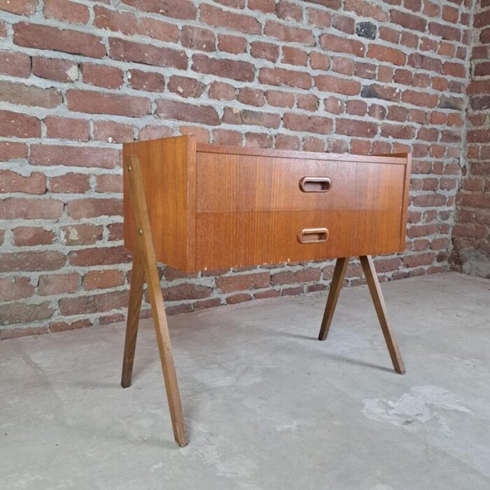 nightstand with drawer denmark 1960s 0413