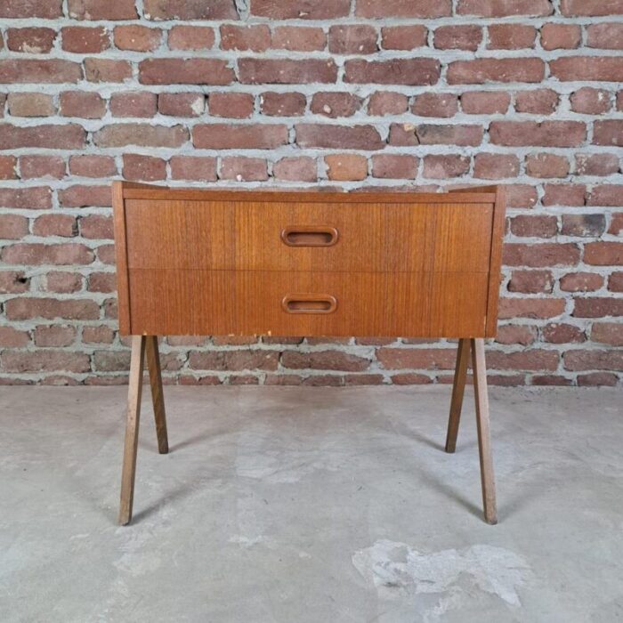 nightstand with drawer denmark 1960s 6647