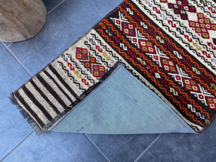 oushak vintage area kilim rug 2946