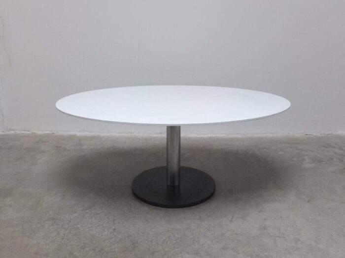 oval pedestal dining table by alfred hendrickx for belform 1960s 2165