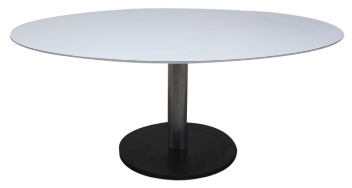 oval pedestal dining table by alfred hendrickx for belform 1960s 6614