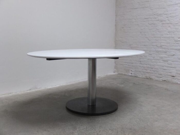 oval pedestal dining table by alfred hendrickx for belform 1960s 7407