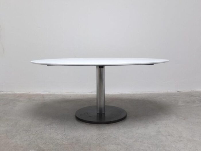 oval pedestal dining table by alfred hendrickx for belform 1960s 9479