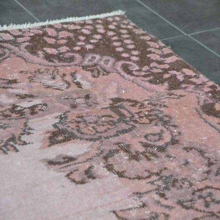 overdyed light pink rug 1960 6