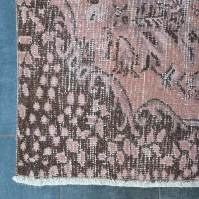 overdyed light pink rug 1960 9