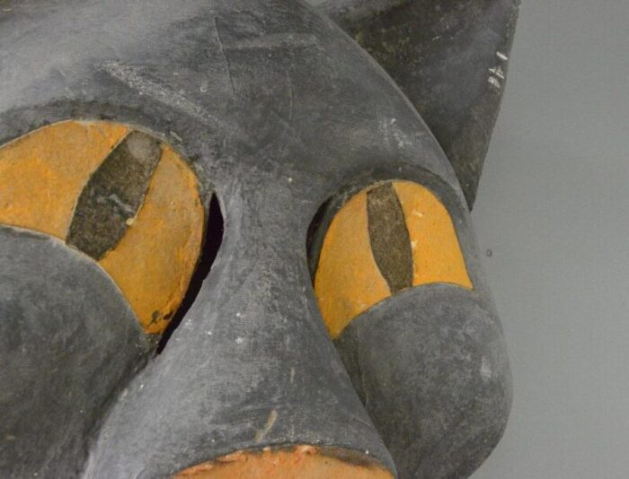 papier mache cat carnival mask 1960s 6