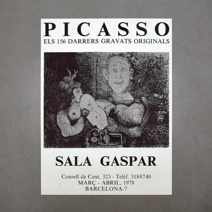 picasso poster of the exhibition gaspar room 1978 2