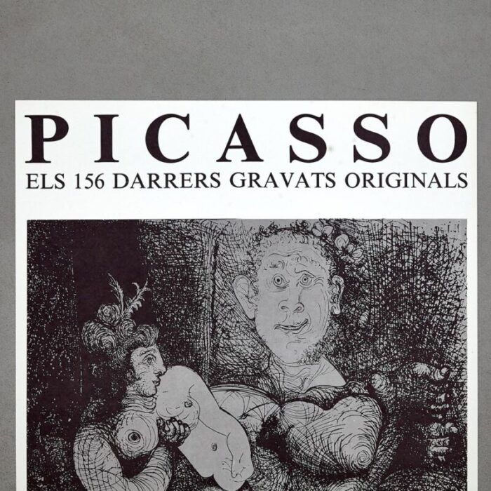 picasso poster of the exhibition gaspar room 1978 3