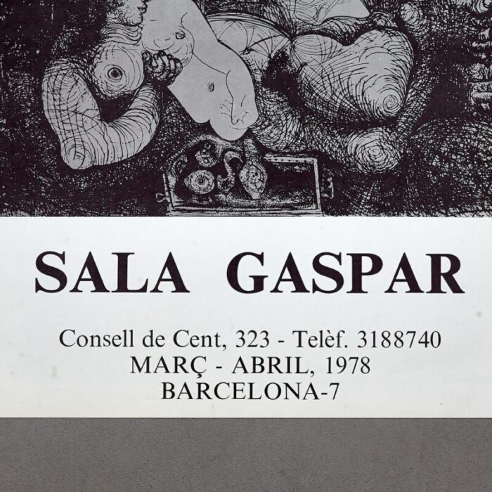 picasso poster of the exhibition gaspar room 1978 4