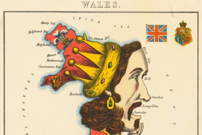 pictorial map of wales 2