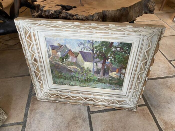 pierre giffart cottages painting framed 4957