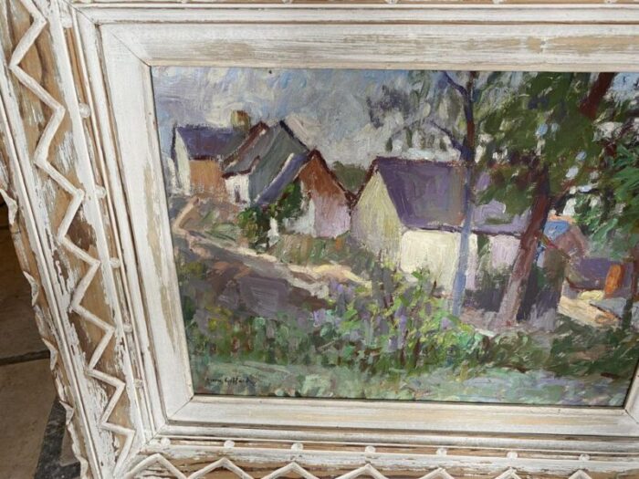 pierre giffart cottages painting framed 6626