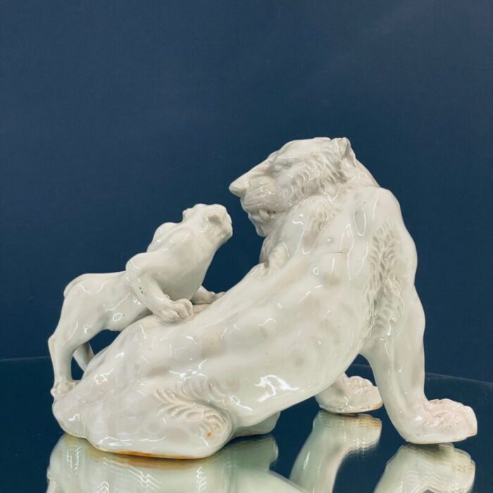 porcelain lion sculpture 1800s 14