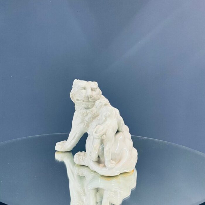 porcelain lion sculpture 1800s 6