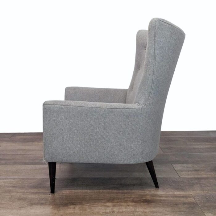 room and board modern louis wingback lounge chair 3955