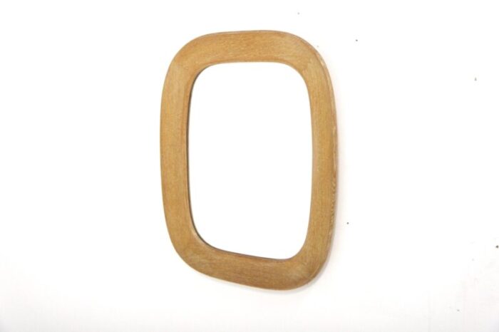 scandinavian oak mirror from nybrofabriken sweden 1960 5